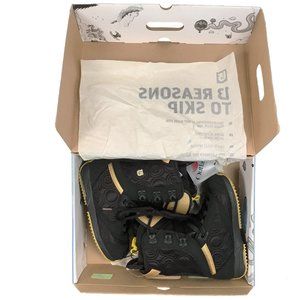 NEW Burton Sapphire Snowboard Boots! Black & Gold Quilted Design Sizes 4 5 6.5